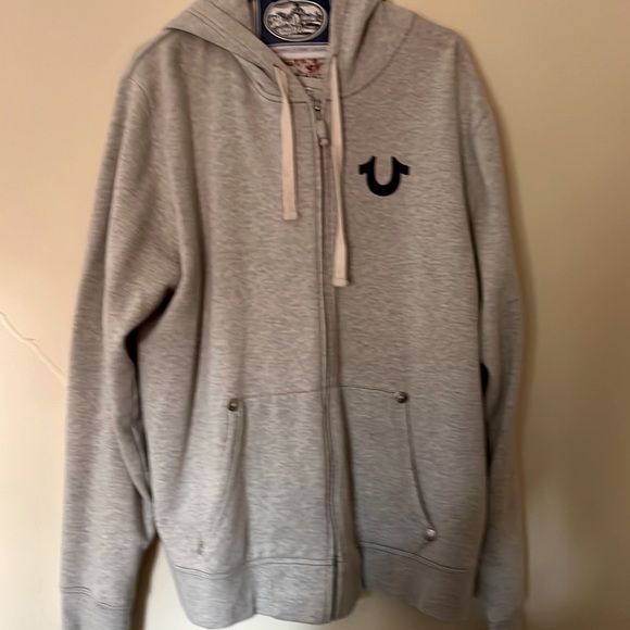 True Religion Sweaters True Religion Hoodie Xl Zipper Up Front In
